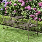 GARDEN PLEASURE Bank &raquo;SAKET&laquo;, Stahl, BxHxT: 55 x 96 x 148 cm - braun