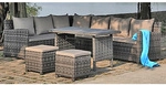 GARDEN PLEASURE Eckloungeset &raquo;Oviedo&laquo;, 8 Sitzpl&auml;tze,