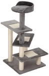 PawHut Kratzbaum, 48 cm, beige/grau