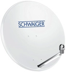 SCHWAIGER Offset Antenne, max. 38,5 db, Hellgrau