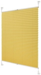 Lichtblick Plissee, Klemmfix, verspannt, 80x210 cm, gelb