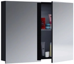 VCM Spiegelschrank &raquo;VCB 1&laquo;, BxHxT: 80 x 59 x 12 cm, 2-t&uuml;rig, eiche - schwarz
