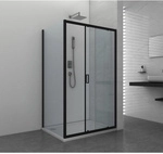 Sanotechnik Duschtrennwand &raquo;Elite Black&laquo;, B x H: 78 x 195 cm - transparent