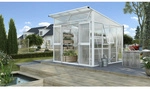 VITAVIA Gew&auml;chshaus &raquo;Aura&laquo;, 7,8 m&sup2;, Kunststoff/Aluminium, winterfest - weiss