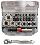 GEDORE red Steckschl&uuml;sselsatz, Bit-Knarren-Satz 1/4" mit Bit-Fix-Adapter compact