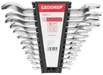 GEDORE red Doppelmaulschl&uuml;ssel-Satz, kurz 6-32 mm 12-teilig - silberfarben