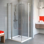 SCHULTE Eckdusche &raquo;Alexa Style 2.0&laquo;, BxTxH: 80 x 80 x 192 cm - transparent
