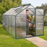 VITAVIA Gew&auml;chshaus &raquo;Eos&laquo;, 7,5 m&sup2;, Kunststoff/Aluminium, winterfest - gruen