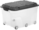 Rotho Aufbewahrungsbox, BxHxL: 40 x 37 x 59,5 cm, Kunststoff - grau