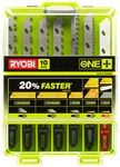Ryobi Stichs&auml;geblatt-Set, 10-teilig, f&uuml;r Holz, Metall und Kunststoff - silberfarben