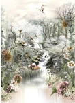KOMAR Papiertapete &raquo;Fable&laquo;, Breite: 184 cm, inkl. Kleister - bunt