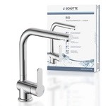 SCH&Uuml;TTE Sp&uuml;ltischarmatur &raquo;Rio&laquo;, Messing, gl&auml;nzend, ⅜" und &frac12;" - silberfarben