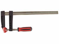 CONNEX Schraubzwinge, Spannweite: 120 - 400 mm, Kunststoff/Temperguss - schwarz