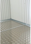 BIOHORT Bodenplatte &raquo;Avantgarde&laquo;, BxT: 163,5 x 163,5 cm - silberfarben