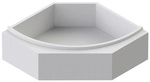 OTTOFOND Wannentr&auml;ger &raquo;Canary&laquo;, BxHxL: 154,5 x 57 x 154,5 cm, wei&szlig; - weiss