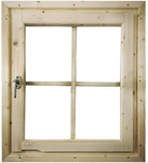 KARIBU Fenster f&uuml;r Gartenh&auml;user &raquo;28 mm&laquo;, BxH: 69 x 80 cm, Echtglas - braun