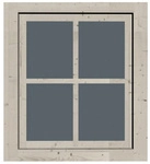 KARIBU Fenster f&uuml;r Gartenh&auml;user &raquo;28 mm&laquo;, geeignet f&uuml;r 28 mm Holzwand,