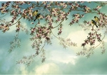 KOMAR Papiertapete &raquo;Sakura&laquo;, Breite: 368 cm, inkl. Kleister - bunt