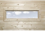 WEKA Zusatzfenster &raquo;Zubeh&ouml;r Gartenh&auml;user&laquo;, BxH: 97 x 33 cm, natur - braun