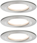 PAULMANN Einbauleuchte &raquo;Nova Coin&laquo;, 6,5 W, Einbautiefe: 4,5 cm - silberfarben
