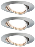 PAULMANN Einbauleuchte, 5 W, Einbautiefe: 9 cm - silberfarben