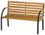 Outsunny Gartenbank, Holz, 2-Sitzer, BxHxT: 122 x 80 x 60 cm - braun