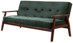 SalesFever Schlafsofa, Breite: 190 cm, gr&uuml;n/kirschbaum - gruen
