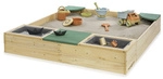 MUDDY BUDDY Sandkasten &raquo;Beach Rebel&laquo;, Ab 3 Jahren, Zypressenholz - beige