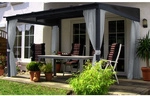 LECO &Uuml;berdachung &raquo;&Uuml;berdachung&laquo;, Breite: 400 cm, Dach: Polycarbonat (PC), grau