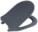 WENKO WC-Sitz &raquo;Sedilo&laquo;, Duroplast, oval, mit Softclose-Funktion - grau