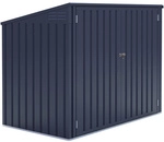Westmann M&uuml;lltonnenbox, aus verzinktem Stahl, 172x128x97cm (BxHxT), 480 Liter - grau