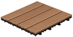 HOME DELUXE Holzfliesen &raquo;BAVARO&laquo;, 30 x 30 x 2,2 cm, 9 m&sup2; - braun