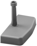 SCHNEIDER SCHIRME Betonschirmst&auml;nder, Beton, Rohrdurchmesser: 25 - 32 mm - grau