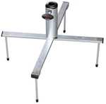 DOPPLER Rasenspie&szlig;, klappbar, L: 49 cm, silberfarben
