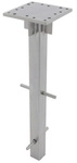 DOPPLER Bodenanker, verzinkt, LxBxH: 51x15x15 cm, silberfarben