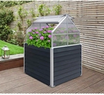 Westmann Hochbeet, BxHxL: 120 x 169 x 120 cm, galvanisierter Stahl - grau