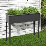 FLORAWORLD Hochbeet &raquo;Season&laquo;, BxHxL: 100 x 80 x 30 cm, Stahl - grau