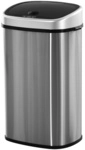 HOMCOM M&uuml;lleimer, Edelstahl/Kunststoff, 58 Liter - silberfarben