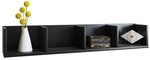 VCM Wandregal &raquo;Honsa&laquo;, BxHxL: 17 x 17 x 97 cm, Holzwerkstoff - schwarz