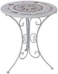 GARDEN PLEASURE Gartentisch &raquo;BAYO&laquo;, &Oslash;: 60 cm, Eisen - weiss
