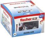 FISCHER Gipskartond&uuml;bel &raquo;DUOBLADE&laquo;, 44 mm, Kunststoff - grau