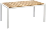 BEST Tisch &raquo;Paros&laquo;, BxHxT: 210 x 76 x 90 cm, Tischplatte: Teakholz - weiss
