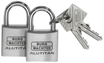 BURG W&Auml;CHTER Vorhangschloss, aus Aluminium - silberfarben