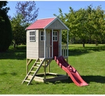 WENDITOYS Spielturm &raquo;Frosch&laquo;, BxHxT: 197 x 242 x 290 cm, Holz, natur -...