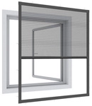 WINDHAGER Insektenschutz, IS Expert Plisseefenster, 130 x 150 cm - silberfarben