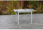 MERXX Ausziehtisch &raquo;Semi&laquo;, BxHxT: 70 x 75,5 x 80 cm, Tischplatte: Sicherheitsglas -