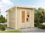 WOLFF FINNHAUS Gartenhaus &raquo;L&uuml;ttich&laquo;, Holz, BxHxT: 240 x 222 x 240 cm (Au&szlig;enma&szlig;e