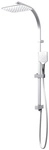 SCHULTE Duschsystem &raquo;Square&laquo;, HxT: 101,9 x 44,9 cm, Messing, inkl. Umsteller -