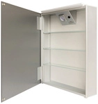 TALOS LED-Spiegelschrank, 1-t&uuml;rig, silberfarben, inkl. Leuchtmittel
