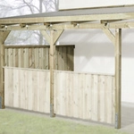 WEKA Seitenwand, Holz, holzfarben - braun